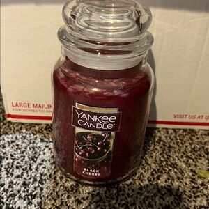 Large Yankee Candle black cherry candle